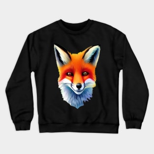 BEAUTIFUL BROWN EYED FOX CUTE Crewneck Sweatshirt